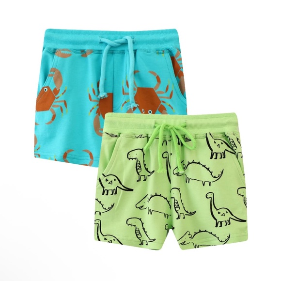 hileelang Other - NIP Crab and Dinosaur Print Shorts Set Size 7T